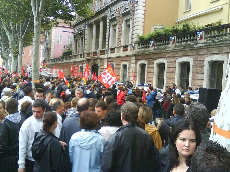 Manifestaci&oacute; a Perpiny&agrave; contra les reformes de les pensions