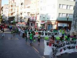 Maniestació a Vinròs , juny 2008 
