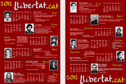 Calendari de Llibertat.cat per al 2012