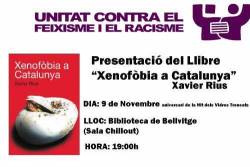 Presentació "Xenofòbia a Catalunya"