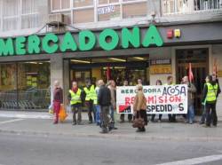 Protesta sindical contra Mercadona al País Valencià