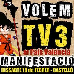 Castelló acollirà una manifestació a favor de TV3 el 18 de febrer