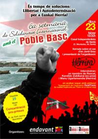 Jornada a Sants - 6a Setmana Internacional de Solidaritat amb Euskal Herria