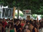 Manifestaci&oacute; a Tremp contra la l&iacute;nia de Molt Alta Tensi&oacute; al Pallars