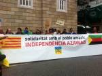 M&eacute;s de mig centenar de persones exigeixen el reconeixement internacional d'Azawad a Barcelona