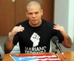 Ren&eacute; P&eacute;rez, independentista porto-riqueny que reclama el suport de les rep&uacute;bliques americanes al proc&eacute;s independentista de l'lla del Carib