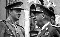 El rei espanyol i el dictador Franco