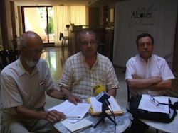 Portaveus de Jubilats per Mallorca, Maties Oliver, Jaume Bonet i Jaume Vicens,