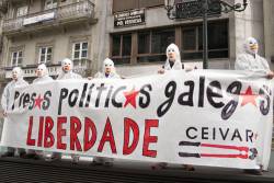 Resposta immediata a les detencions d'independentistes gallecs durant les darreres detencions a la tardor del 2012