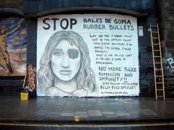 Mural fet a Bristol en suport a l'Esther Quintana