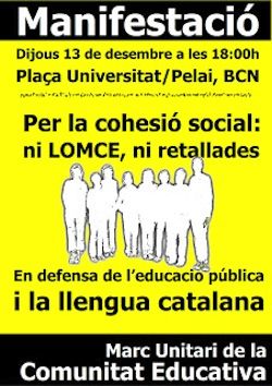 Cartell de la manifestació de Barcelona