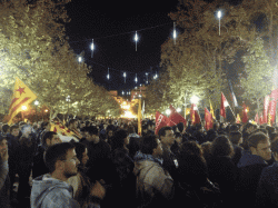 Manifestació en Castelló en defensa del català.