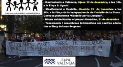Cartell de les mobilitzacions al País Valencià