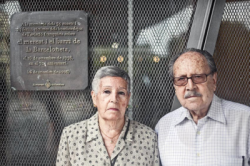 Ana Raya i Alfons Cánovas, supervivents dels bombardejos al barri barceloní de la Barceloneta ROBERT BONET