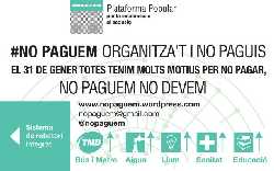 Carte difusió de la campanya #nopaguem