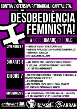 Actes 8 de març a València