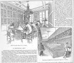 Dibuix de la Biblioteca P&uacute;blica Ar&uacute;s en els seus primers anys, fet pel dibuixant i internacionalista Josep Llu&iacute;s Pellicer