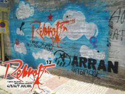 Grafit que es va pintar durant la segona jornada del Rebrot'13
