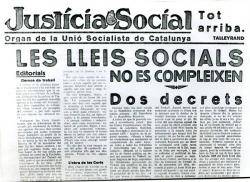 1923 Es funda la Unió Socialista de Catalunya (USC)