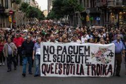 Milers de persones contra la troica el juny passat a Barcelona
