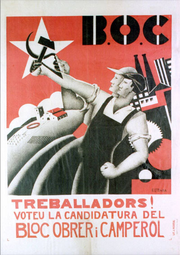 1935- El Bloc Obrer i Camperol i l'Esquerra Comunista s'unifiquen en el POUM