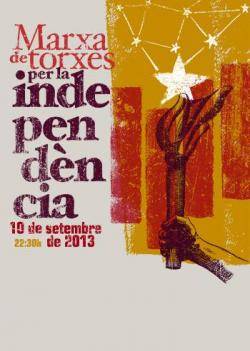 El cartell d'enguany de la Marxa de Torxes per la Independència