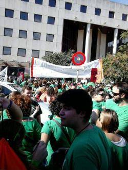 L'Onada verda torna a la Conselleria d'Educació de Palma. 24-O