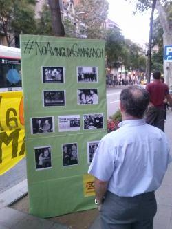 Concentració contra avinguda Samaranch