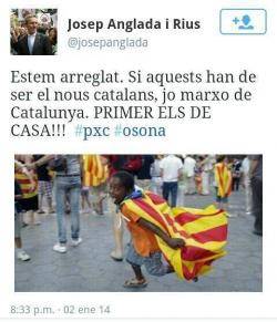 Imatge del tuit amb els insults de Josep Anglada