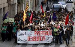 27F: Manifestac ió estudiantil a Palma