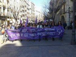Manifestació a Girona 8.3.2014