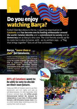 L'ANC continua la campanya d?internacionalització del procés sobiranista entre els estrangers que visiten Catalunya
