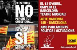 Acte de la CUP pel SÍ al referèndum, a la independència i als Països Catalans