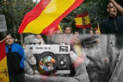 Jordi Borràs, fotògraf agredit ahir per falangistes a Barcelona mentre cobria la notícia