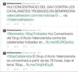 Convocatòria de les GAV per boicotejar la Trobada d'Escoles en Valencià a Borredrà