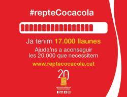 La Plataforma per la Llengua ja ha recollit 20.000 llaunes de Coca-cola per letiquetatge en català