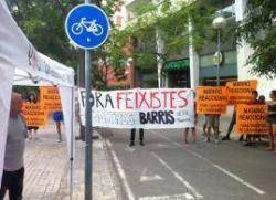Acció a Mataró per denunciar el feixisme i la xenofòbia de PxC
