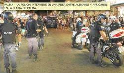 Imatge de la intervenció policíaca a Palma. FOTO: ultimahora.es