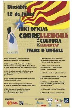 Programació dels actes del Correllengua a Ivars d'Urgell