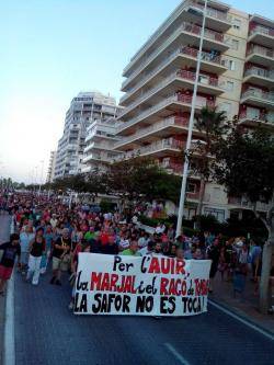 Rebuig de la ciutadania al projecte d'urbanització del Racó de Tomba en Marxuquera