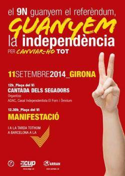 Mobilitzacions independentistes a Girona