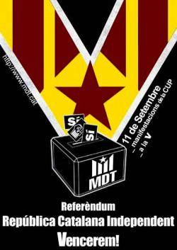 Referèndum. República Catalana Independent. Vencerem (cartell de l'MDT)