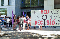 Concentració de suport als imputats als jutjats de Girona
