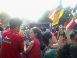 Acte de l'EIB a la Plaça Tetuan de Barcelona