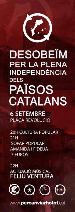 El 6 de setembre, acte a Gràcia (BCN)