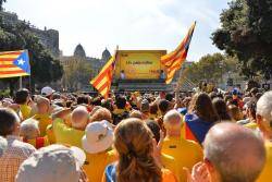 Gran mobilització a Barcelona per la Independència