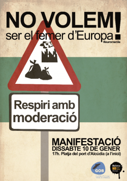 Manifestació contra la gestió de residus a Mallorca