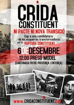 Concentració davant de la Model de Barcelona en homenatge als lluitadors contra la Constitució de 1978