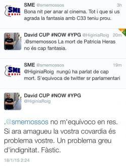 David Fernàndez respon un tweet del SME