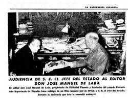 Fotografia del 27 d'octubre de 1967, en una audiència amb el dictador Franco